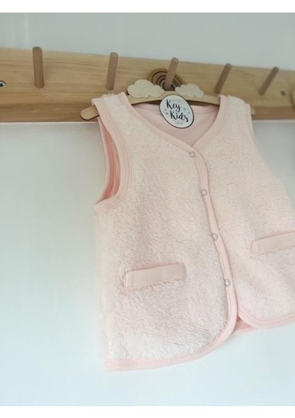 Pudra Pembe Bebek Çocuk Yelek Welsoft Peluş fiyatları