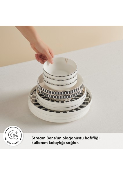 Stream Bone Aries Plus 24 Parça 6 Kişilik Yemek Takımı indirimleri