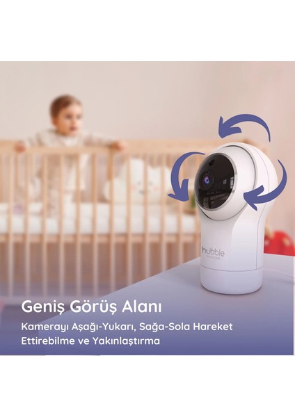 Hubble Nursery View Premium 5 Dijital Bebek Kamerası HBL19 fırsatları