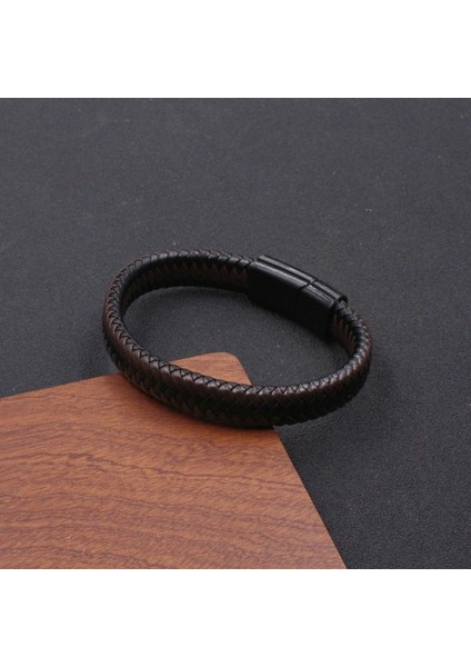 Erkekler Için Manyetik Tokalı Retro Örgü Bileklik (Yurt Dışından) modelleri