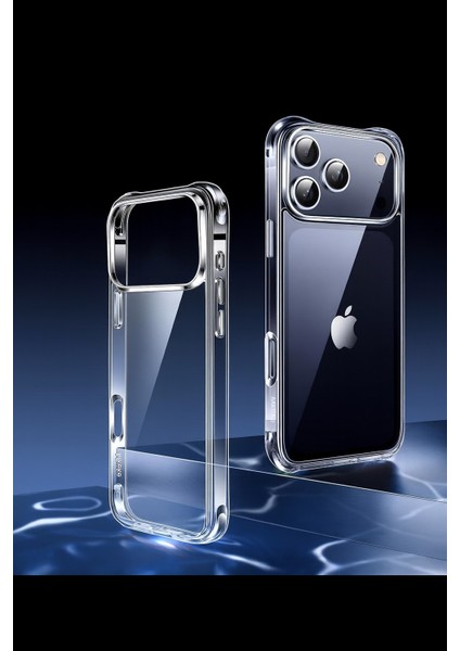 Iphone 17 Pro Max Uyumlu Antişoklu Kamera Yükseltili Şeffaf Yumuşak Kılıf