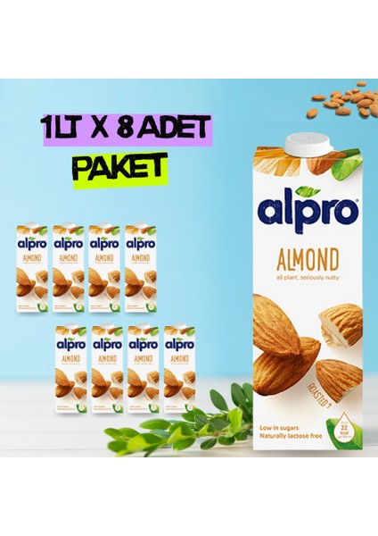 Orijinal Badem Sütü 1 Lt x 8 Adet