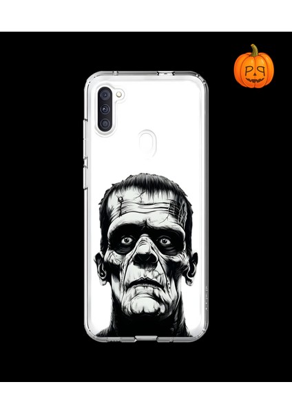 Samsung Galaxy A11 Uyumlu Şeffaf Kılıf Horror 6 Tasarımlı