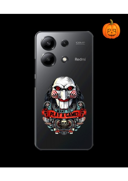 Xiaomi Redmi Note 13 Uyumlu Şeffaf Kılıf Horror 7 Tasarımlı