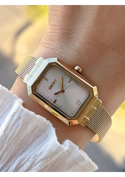 Çelik Kasa ve Kordon 5 Atm Suya Dayanıklı 2 Yıl Garantili Kadın Kol Saati DKNY.0135.1