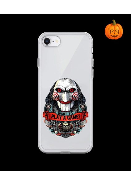 iPhone 6s Plus Uyumlu Şeffaf Kılıf Horror 7 Tasarımlı
