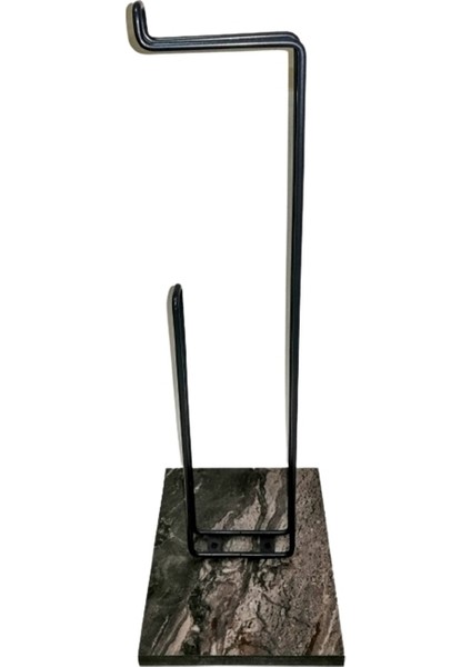 ALMİTAL Ultra lüks Antrasit Ayaklı Tuvalet Kağıtlığı Paslanmaz Yedekli Tuvalet Kağıtlığı