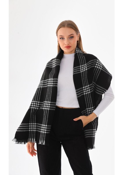 Kadın Yumuşak Dokulu Ekose Atkı modelleri