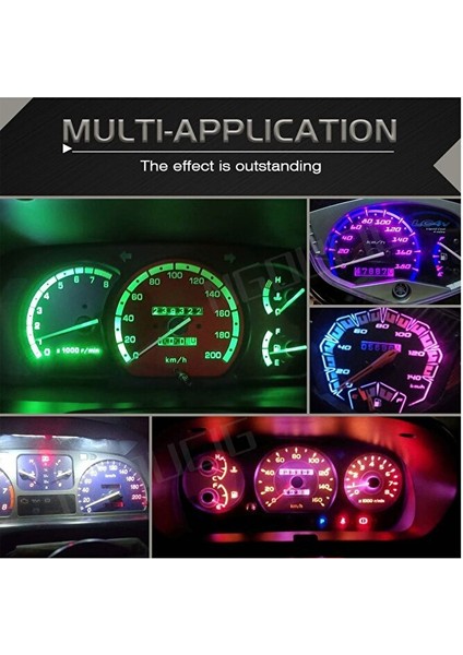 10 Adet 12V T5 LED Ampul Oto Kilometre Gösterge Kadran Ambians Aydınlatma Ledi Ice Blue ( Buz Mavi ) fiyatları