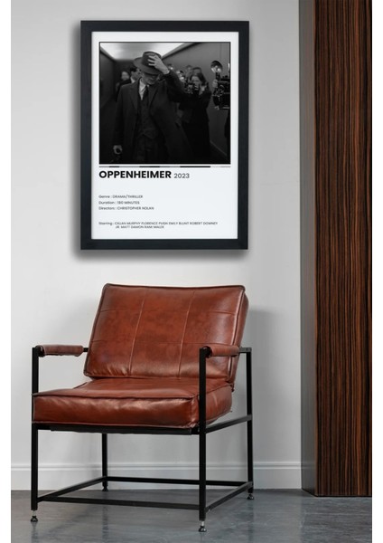 Oppenheimer Dizi-Film Siyah Çerçeveli Tablo Poster fiyatları