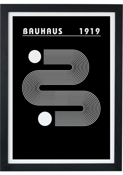 Bauhaus 1919 Black Siyah Çerçeveli Tablo Poster