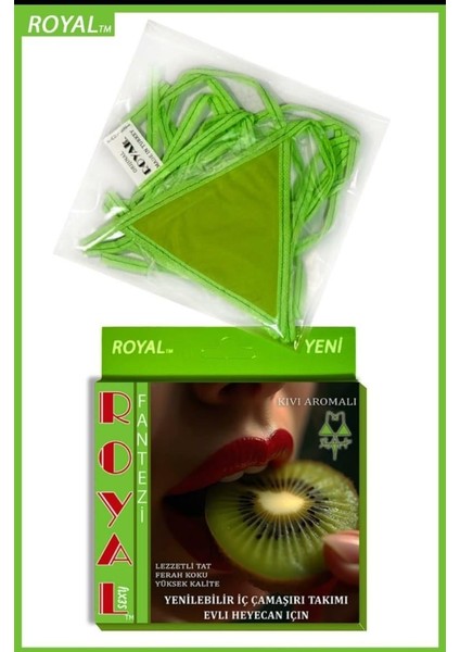 Arias Closet Fantezi Tüketilebilen Yenilebilir Kivi Aromalı Iç Çamaşırı Takımı