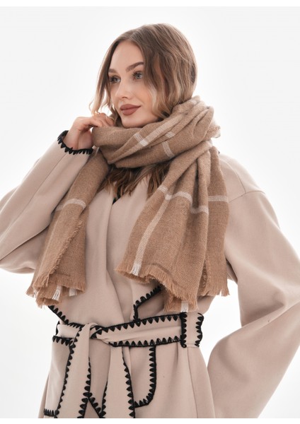 Kadın Yumuşak Dokulu Ekose Atkı fırsatları