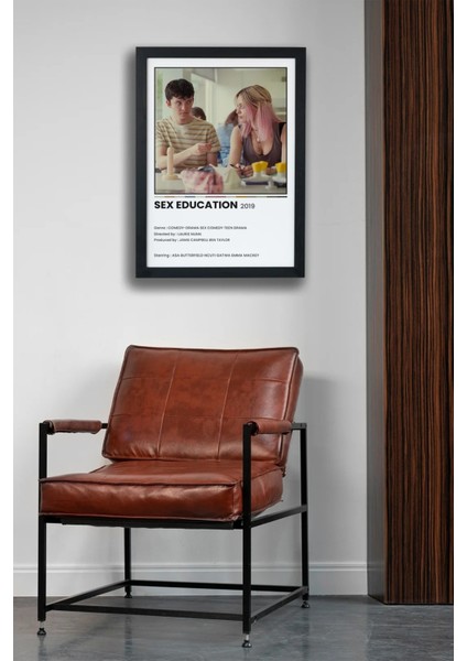 Sex Education Dizi-Film Siyah Çerçeveli Tablo Poster fiyatları