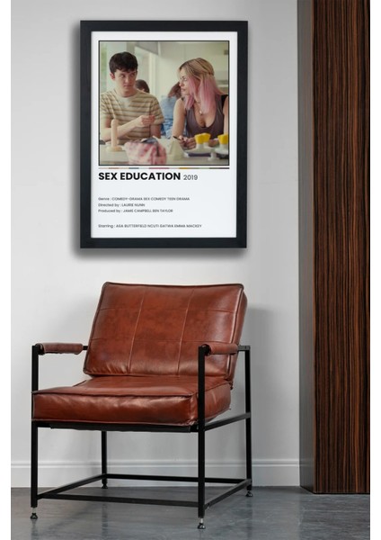 Sex Education Dizi-Film Siyah Çerçeveli Tablo Poster modelleri