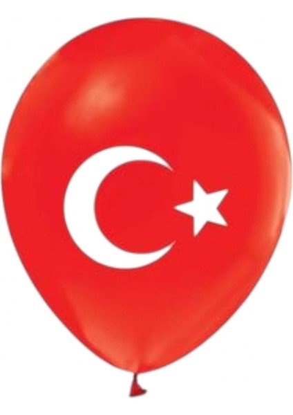 Eko Balon Ayyıldız Bayraklı (100 Adet)