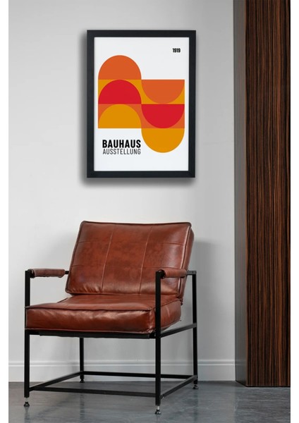 Bauhaus Ausstellung 1919 V3 Siyah Çerçeveli Tablo Poster fiyatları