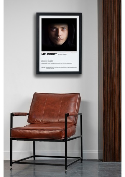 Mr Robot Dizi-Film Siyah Çerçeveli Poster Tablo fırsatları