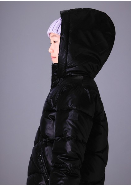 7436-61 Kız Çocuk Siyah Mont modelleri