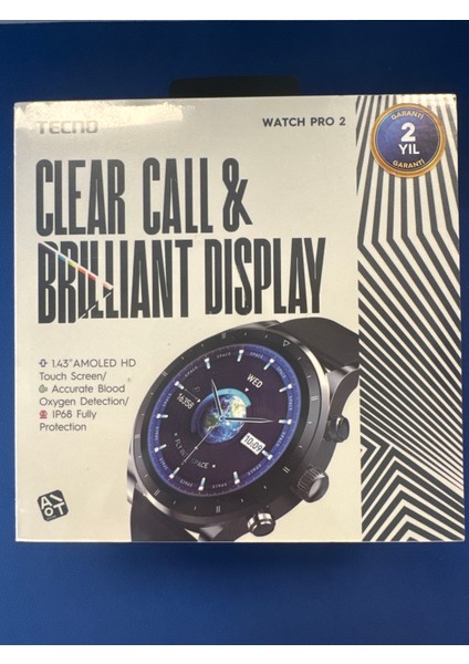 Tecno Watch 2 Pro Akıllı Saat (Android Ios Apple Uyumlu)