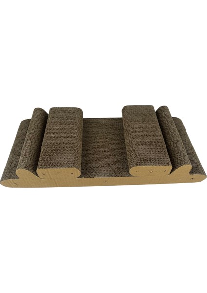 Kedi Tırmalama Desenli Koltuk Yedek Karton Takımı (3 parça)