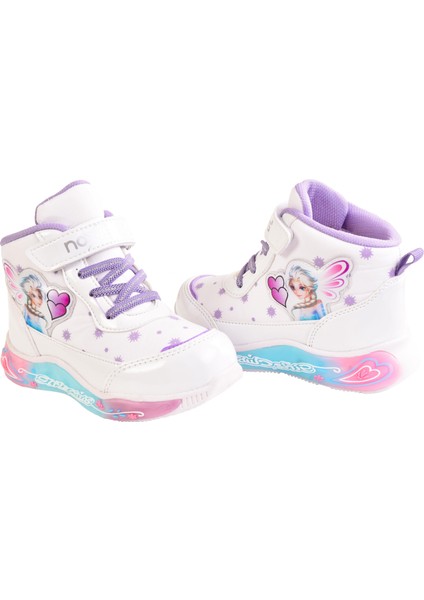 Kız Çocuk Işıklı Prensesli Spor Ayakkabı / Hafif Spor Bot&bootie modelleri