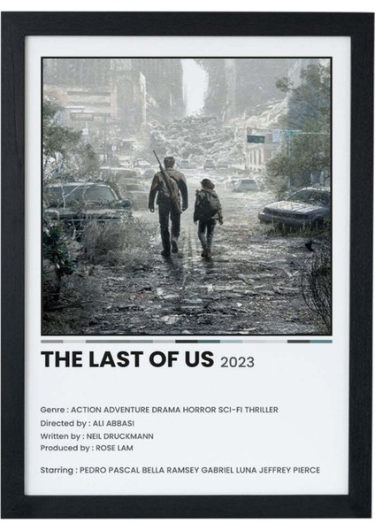 The Last Of Us Dizi-Film Siyah Çerçeveli Tablo Poster