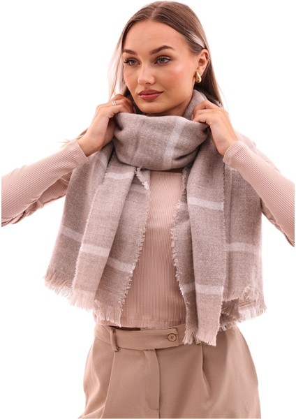 Kadın Yumuşak Dokulu Ekose Atkı fiyatları