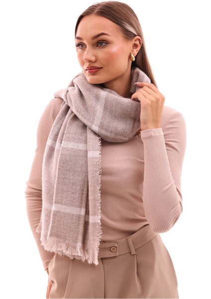 Kadın Yumuşak Dokulu Ekose Atkı modelleri