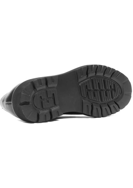 Erkek Siyah Bağcıklı Deri Klasik Ayakkabı