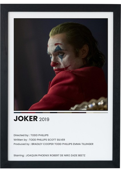 Joker Dizi-Film Siyah Çerçeveli Poster Tablo