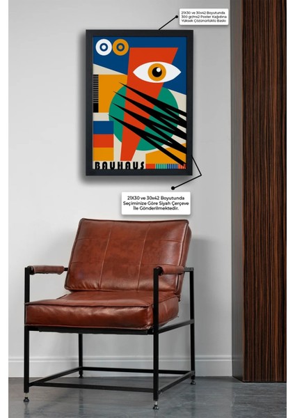 Bauhaus Eyes Siyah Çerçeveli Tablo Poster fiyatları