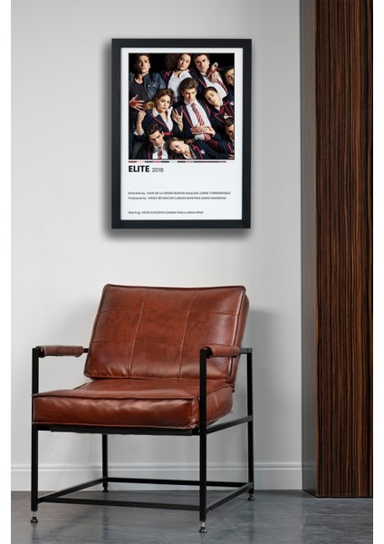 Elite Dizi-Film Siyah Çerçeveli Poster Tablo modelleri