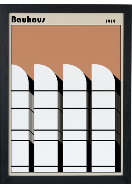Bauhaus Seri-E 1919 Siyah Çerçeveli Poster Tablo
