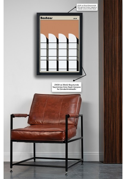 Bauhaus Seri-E 1919 Siyah Çerçeveli Poster Tablo fiyatları