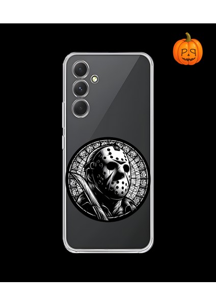 Samsung Galaxy A54 Uyumlu Şeffaf Kılıf Horror 5 Tasarımlı