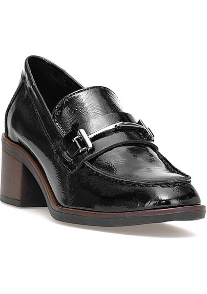 D25KA-150 Kadın Hakiki Rugan Deri Klasik Topuklu Ayakkabı Siyah fiyatları