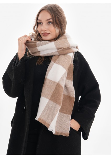 Kadın Yumuşak Dokulu Ekose Atkı modelleri