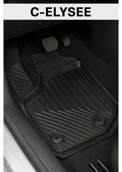 Citroën C-Elysee 2012+ Uyumlu 3D Oto Paspas Premium fırsatları