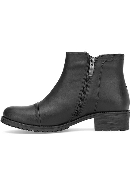 D25KB-1615 Kadın Hakiki Deri Topuklu Bot Siyah modelleri