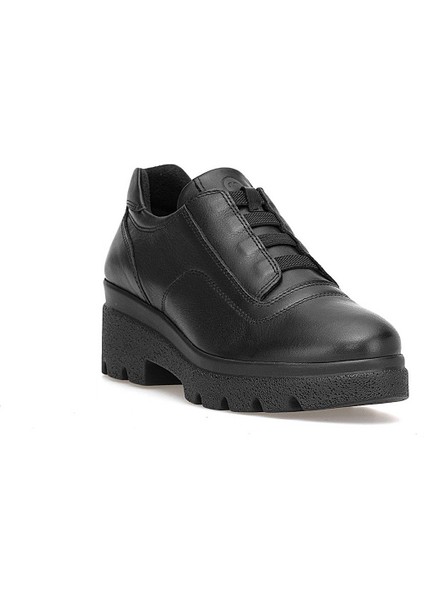 D25KA-3740 Kadın Hakiki Deri Casual Ayakkabı Siyah fiyatları