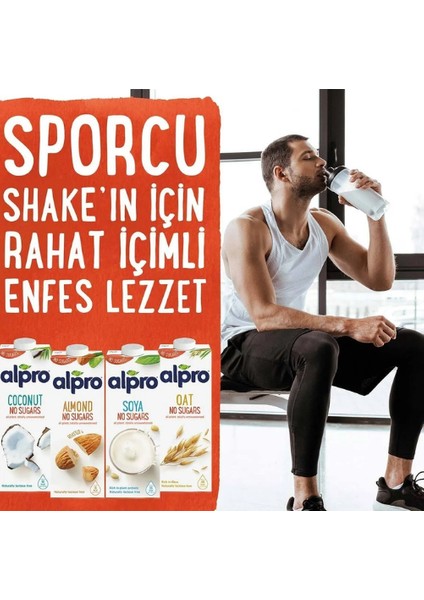 Yulaf & Badem Sütü 1 Lt x 8 Adet