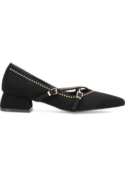 Elit PM492 K1427 Kadın Klasik Topuklu Ayakkabı Siyah