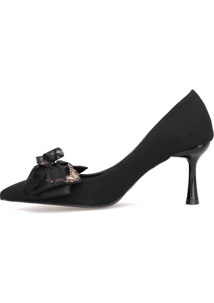 Elit PM492 K1726 Kadın Klasik Topuklu Ayakkabı Siyah modelleri