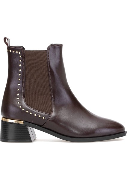 Elit PM180 K9782 Kadın Chelsea Bot Kahverengi