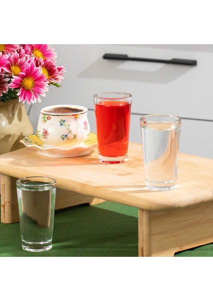 Glass 6591 Kahve Yanı Su Meşrubat Bardak Takımı 6lı Sunumluk Shot Bardağı Seti 100 cc fiyatları