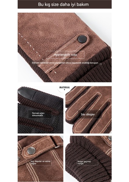 Deri, Karışımlı, Kalınlaştırılmış Bisiklet Eldiveni (Yurt Dışından) fiyatları