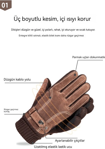 Deri, Karışımlı, Kalınlaştırılmış Bisiklet Eldiveni (Yurt Dışından) fırsatları