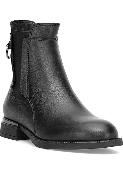 D25KB-8325 Kadın Hakiki Deri Chelsea Bot Siyah fiyatları