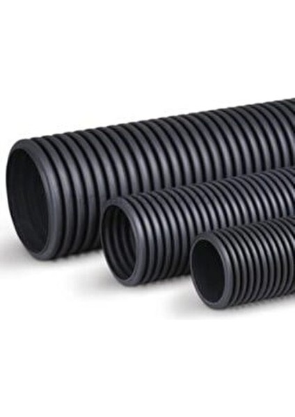 Plastik Spiral Boru Aksesuar 100 Metre Siyah Renkli Dayanıklı Malzeme modelleri